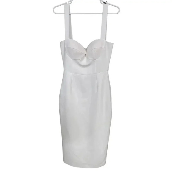 NEW- NWT! Gigii's Tessa Crep Dress - White as XS - Picture 7 of 12